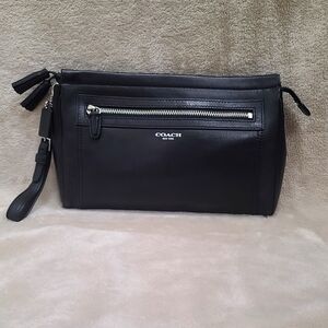 Coach black wristlet